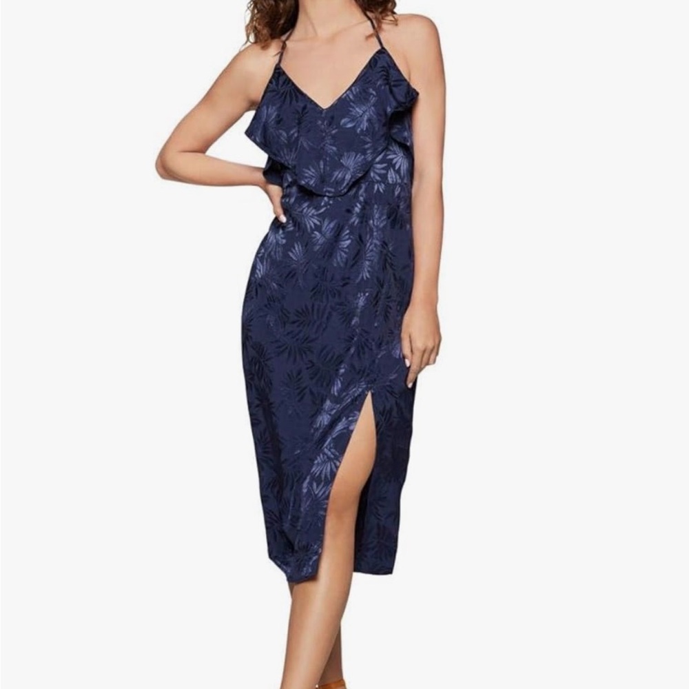 BCBGeneration- Palm Leaf Ruffled Sheath Dress- NWT size 6